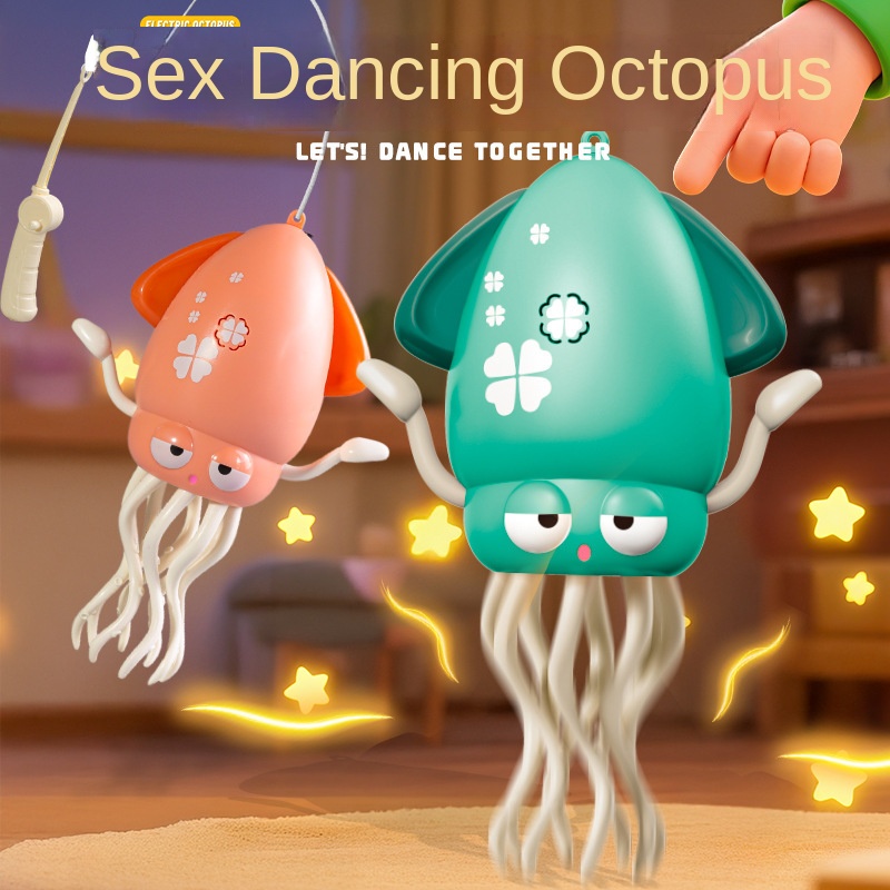 Magic Dancing Octopus Electric Squid Sensing Escape Obstacle Avoidance Octopus Children Decompression Fishing Toy Gift