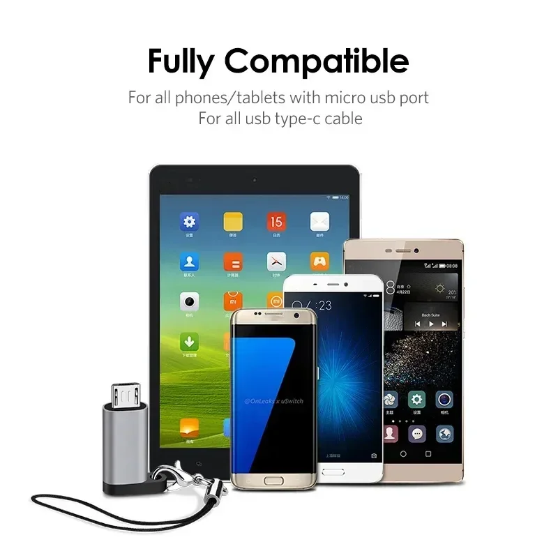 Type C Adapter USB C To Micro To Mini USB Female Converters For iPhone 15 14 Xiaomi Samsung For Lightning Male Charger Adapter