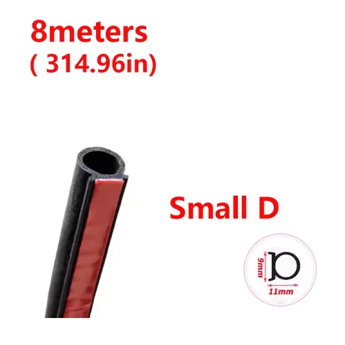 รถประตูซีลแถบ 2/4/8 M Auto ยาง Sealant D ประเภทฉนวนกันความร้อน Anti-DUST Soundproofing แถบปิดผนึกอัตโนมัติอุปกรณ์เสริม
