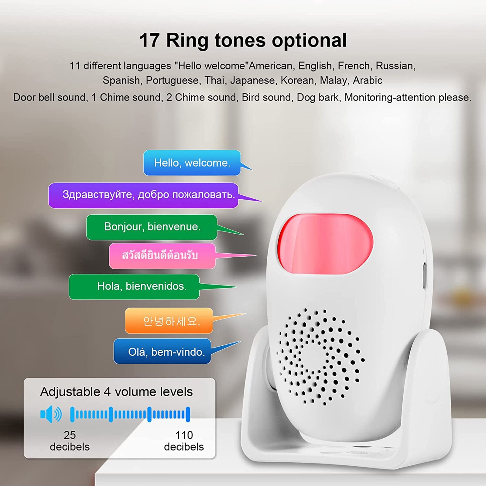KERUI M120 Smart Motion Detektor Alarm PIR Infrarot Anti-Diebstahl Einbrecher Willkommen Chime Türklingel Für Garage Shop Home Security