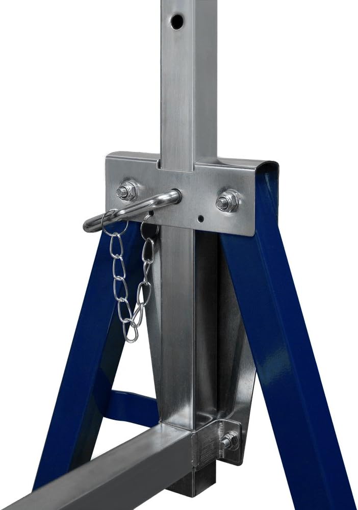 2 x Achs ständer, 7-fach höhen verstellbar (81-130 cm), 400 kg Fassung vermögen, klappbarer Metallgerüst bock arbeits ständer.