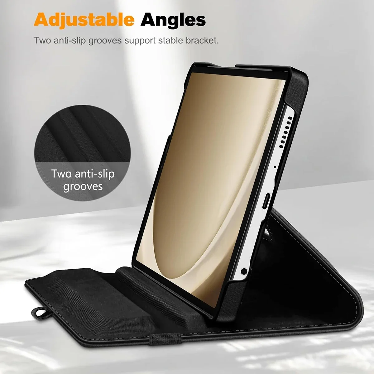 Funda giratoria para Samsung Galaxy 2023 Tab A9 SM-X115 8,7 pulgadas Tablet Galaxy Tab A9 Plus 11 pulgadas X210 Coque PU Funda de cuero con soporte