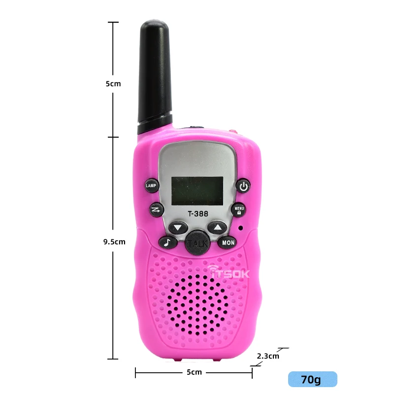 Itsok T388 Long Range walkie talkie  for Kids FRS  Free Licience Two Way Radio