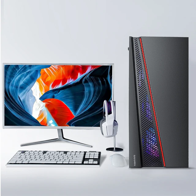 High Quality Desktop Computer E3 1246 V3 16GB RAM 256G SSD RX580 8GB  Win-10 PC  Computer Gaming Pc Factory Customization