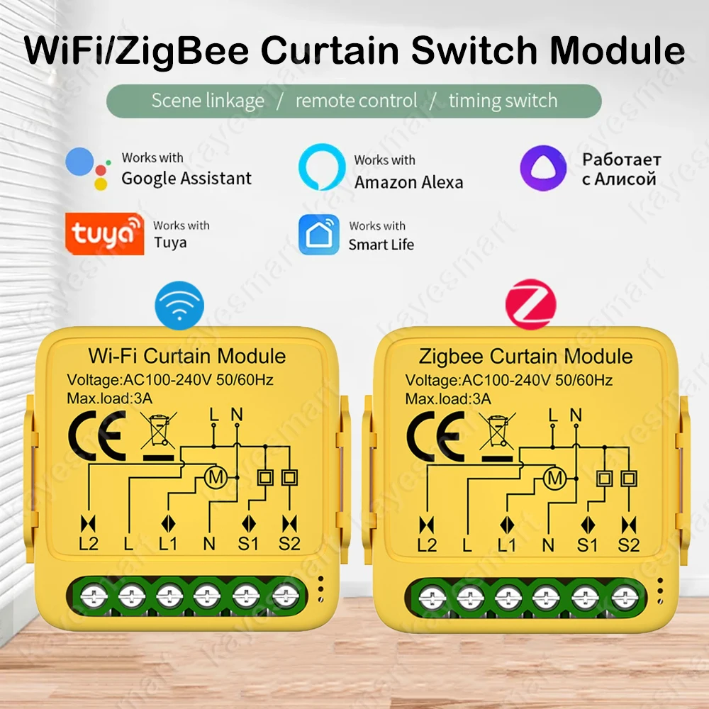 Tuya inteligente wifi zigbee cortina interruptor módulo conectado persianas de rolo motor cego vida inteligente app funciona com alexa google casa