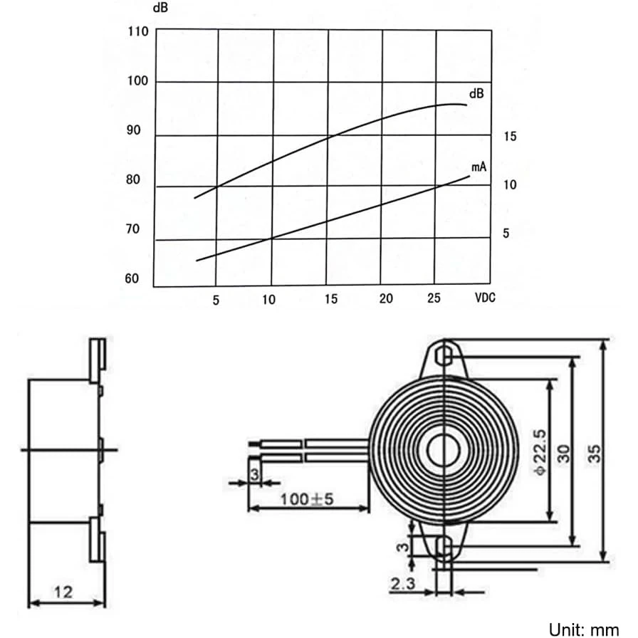1 Uds SFM-27 DC 3-24V sirena de alarma zumbador activo piezoeléctrico electrónico, altavoz de pitido continuo de alto decibelio de 95dB para Arduino