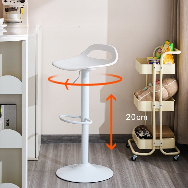 Adjustable Swivel Hydraulic Bar Stool Counter Stool Kitchen Bar Chair Backrest Padded Seat Commercial Home Island Pair Chaise