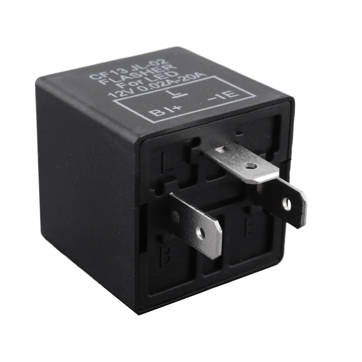BABQ Relè lampeggiante elettronico LED 12V CF-13 a 3 pin per auto per lampeggiatore indicatori di direzione