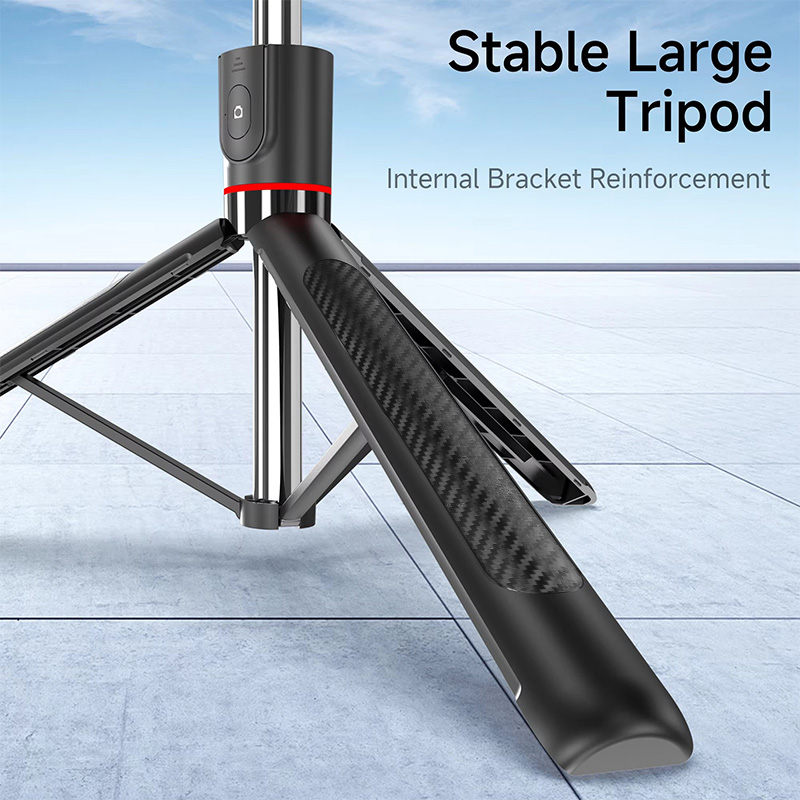 Wireless Remote Selfie stick mobile phone stand anti shake and retractable tripod for Iphone Android Smartphone Shooting Vlog