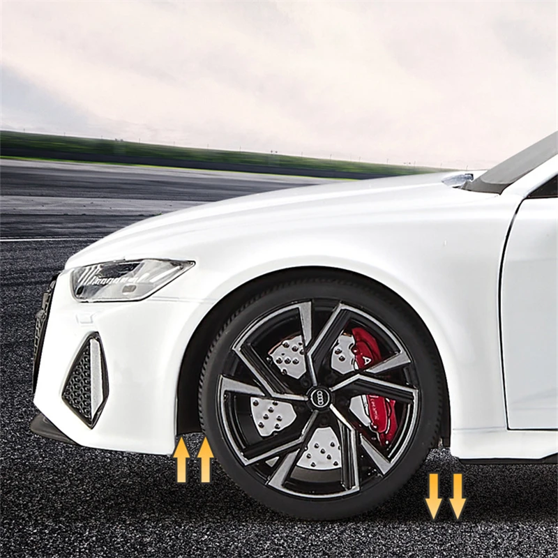 1/18 アウディ RS6 アバントステーションワゴン合金車モデル Diecasts 金属スポーツカー車両モデルシミュレーションサウンドライト子供のおもちゃのギフト