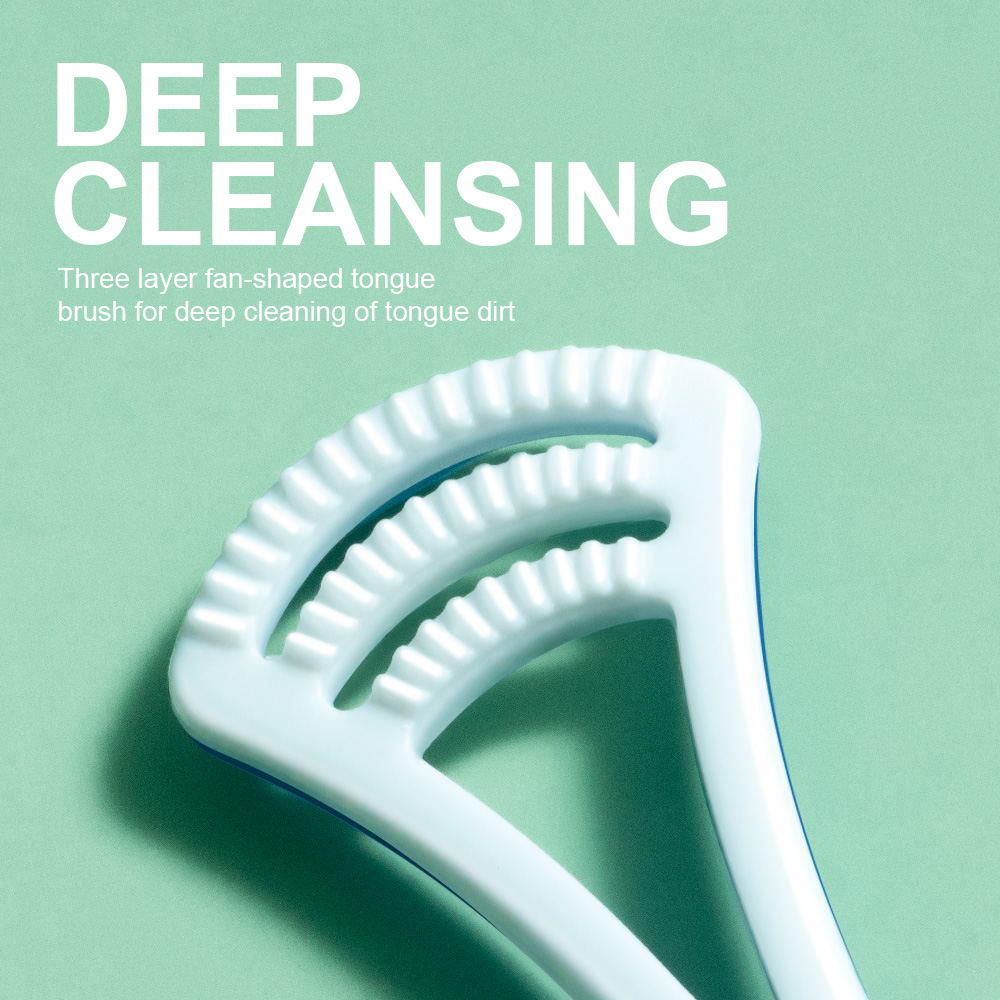 Fawnmum 両面舌クリーニングブラシ大人のための新鮮な息舌スクレーパーシリコーン舌クリーナー口腔ケアツール 5 色