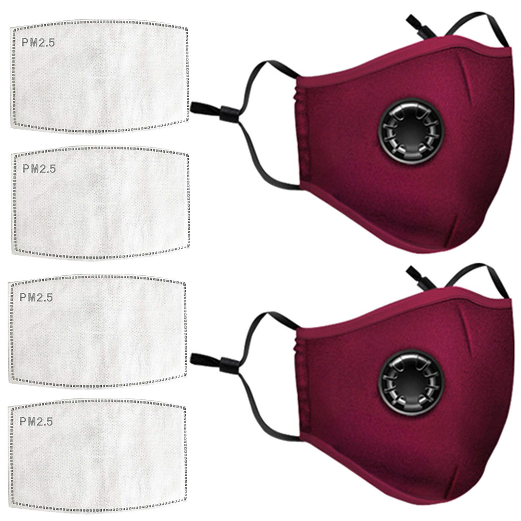 Mascarilla protectora lavable y reutilizable para niños, máscara transpirable con filtro de carbón activado, a la moda