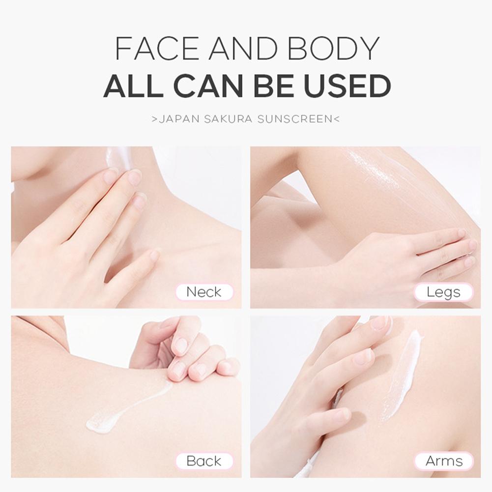 Sakura Sonnenschutzcreme SPF50 Gesichts-Sonnenschutz-Isolationslotion Creme SKIN Protector Brightning Moisturizer Lightning Cream