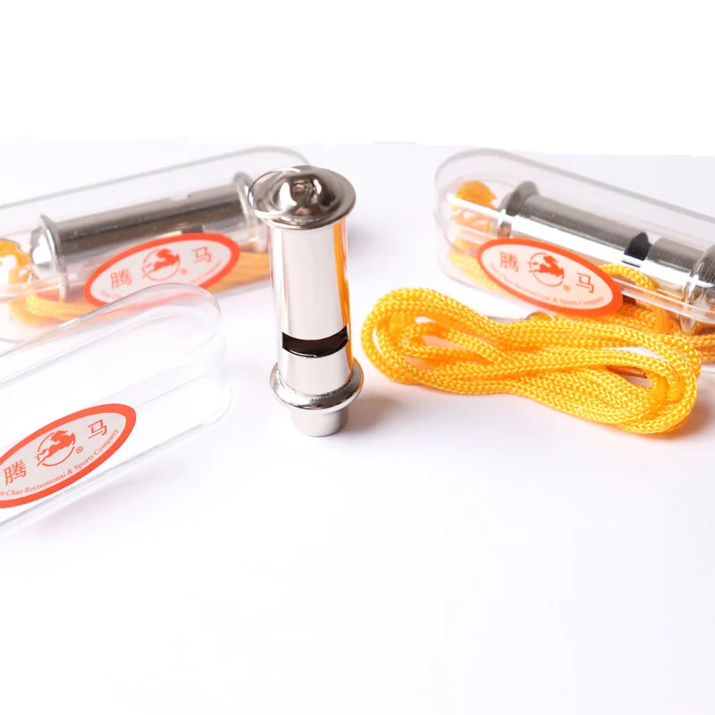 Apito do metal para a polícia e o árbitro, salva-vidas, esporte, partido do rugby, treinamento exterior, 1PC