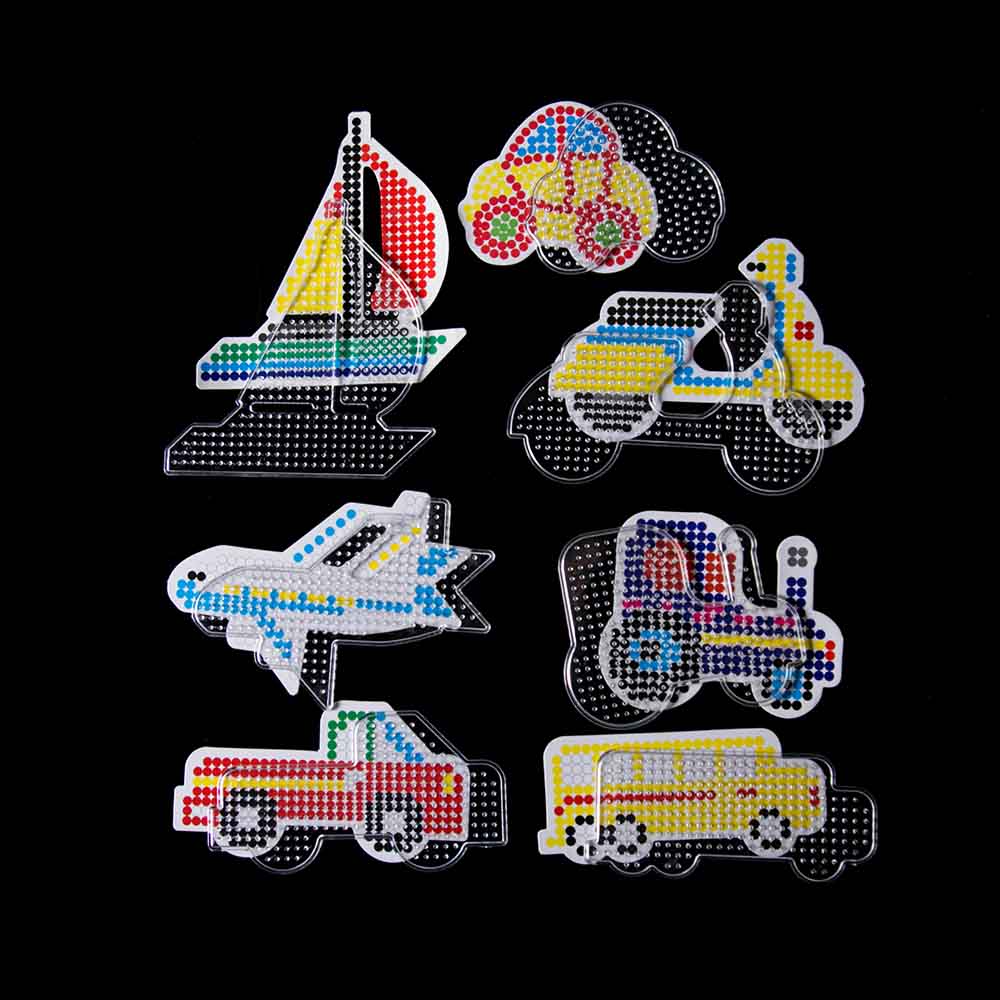 Fuse Pixel Art Puzzle Pegboards Patterns Templates Ironing Paper White Plastic Tweezers for 5mm Hama Beads 3D Toys Children Gift