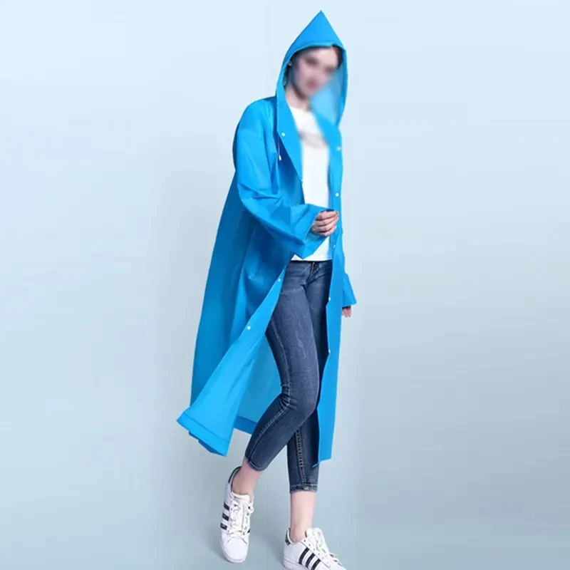 ผู้ใหญ่เสื้อกันฝนไม่ทิ้งหนาท่องเที่ยวกลางแจ้งปีนเขากันน้ําเกียร์ฝน Universal One Piece เสื้อกันฝน