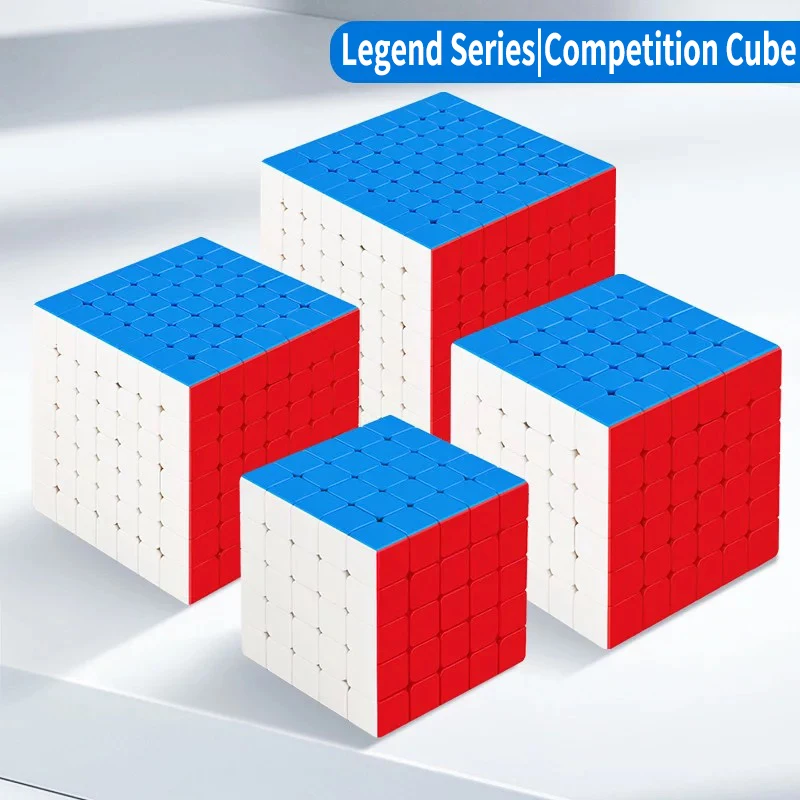SENGSO Speed Cube 4x4 5x5 6x6 7x7 8x8 Stickerless Cube |Smooth Rotation Professional Competition High-Order Cube Educational Toy