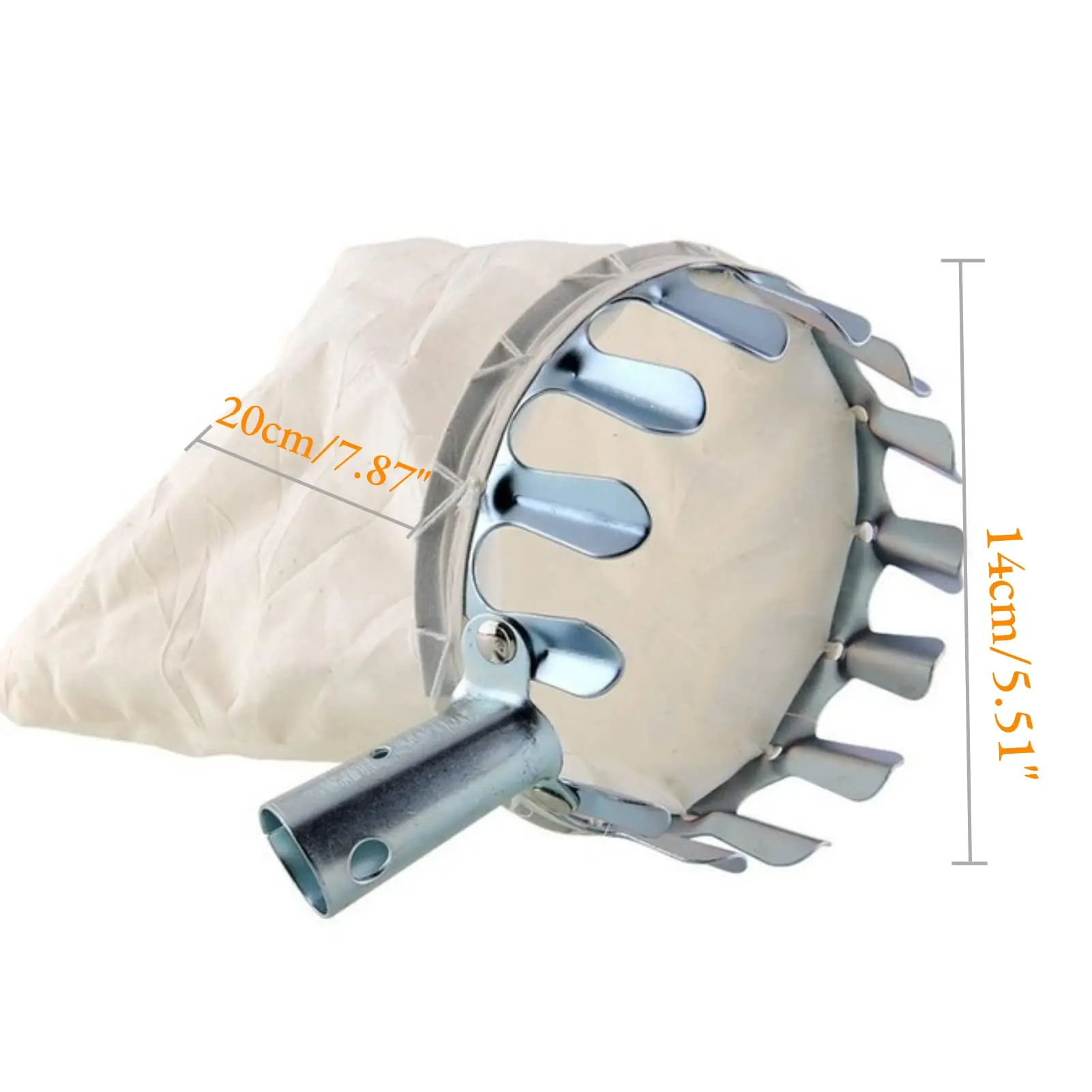 1 PC ผลไม้ Picker เครื่องมือ,โลหะเชอร์รี่ Picker เครื่องมือ,ผลไม้ Picker ตะกร้าหัว, ผลไม้ Harvester สิ่งที่แนบมาสวนเครื่องมือฮาร์ดแวร์