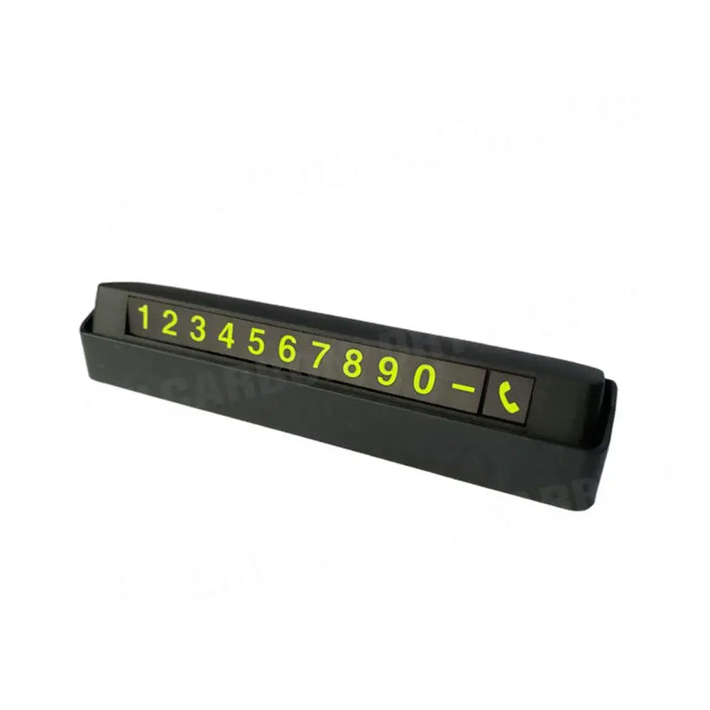 Temporary Parking Card Phone Number Card Plate Telephone Number Car Park Stop Sticker Display Automobile Accessories