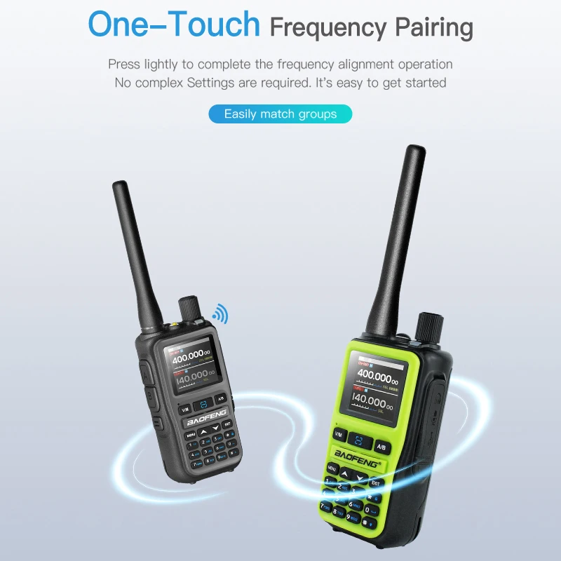 1/2PCS Neue BAOFENG UV 5R Mini Walkie Talkie 5W Bluetooth Multi Band Drahtlose Kopie Frequenz AM FM Typ-C Ham 2 Weg Radio Camping