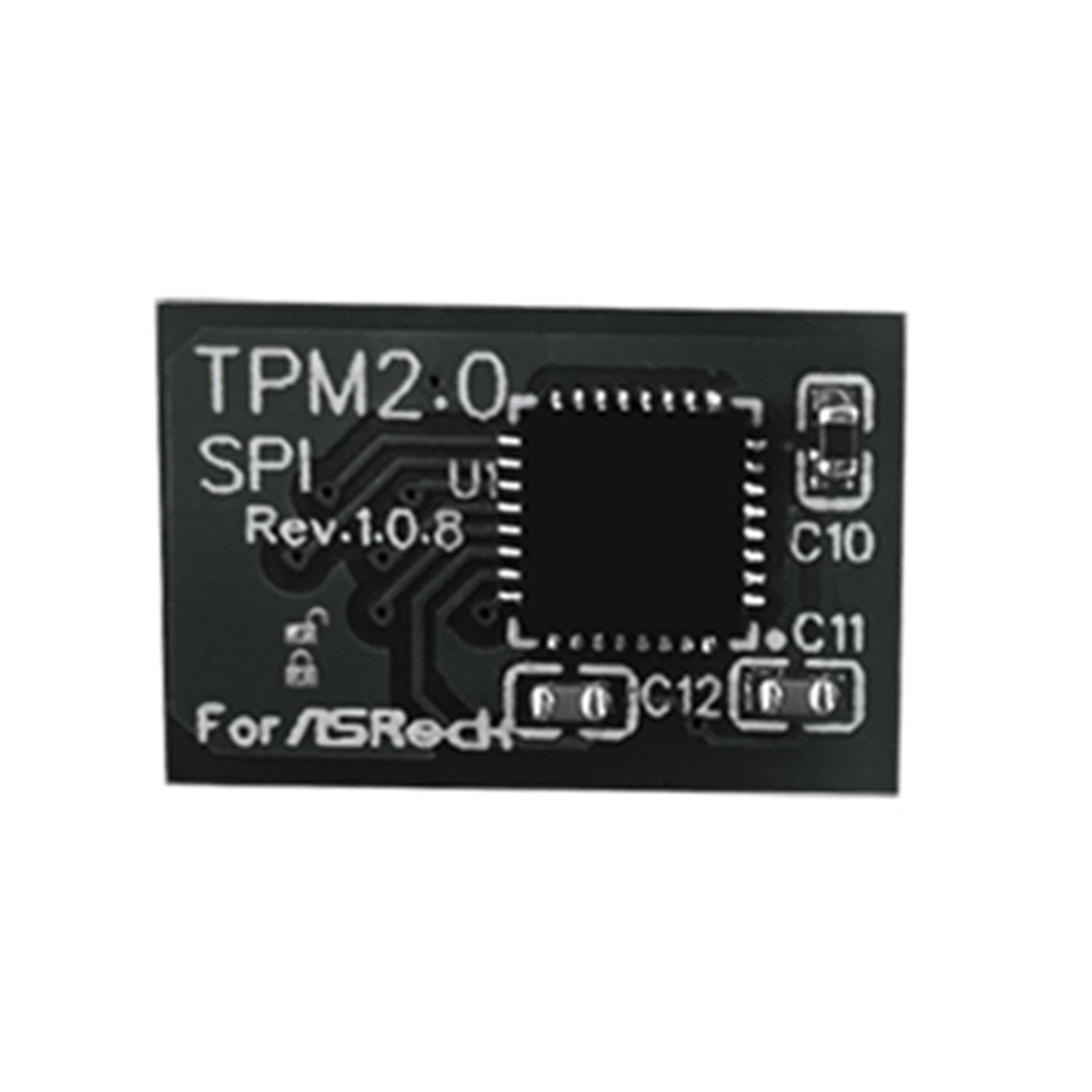 TPM 2.0 การเข้ารหัสความปลอดภัยโมดูลรีโมทคอนโทรล 14 Pin SPI TPM2.0 โมดูลความปลอดภัยสําหรับเมนบอร์ด ASROCK