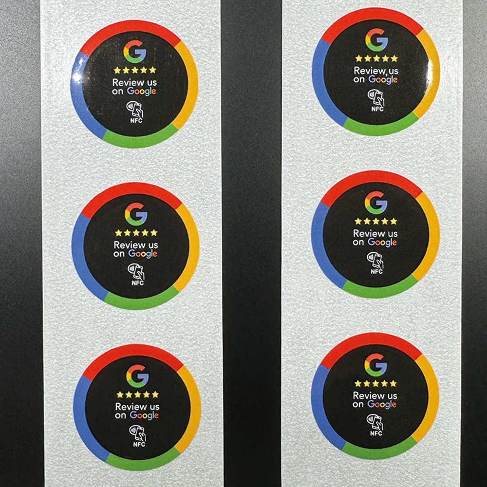 10/30 pces impulsionar revisão nfc adesivo google google revisão nfc adesivo aumentar suas comentários google tocar para revisão cartões nfc tag