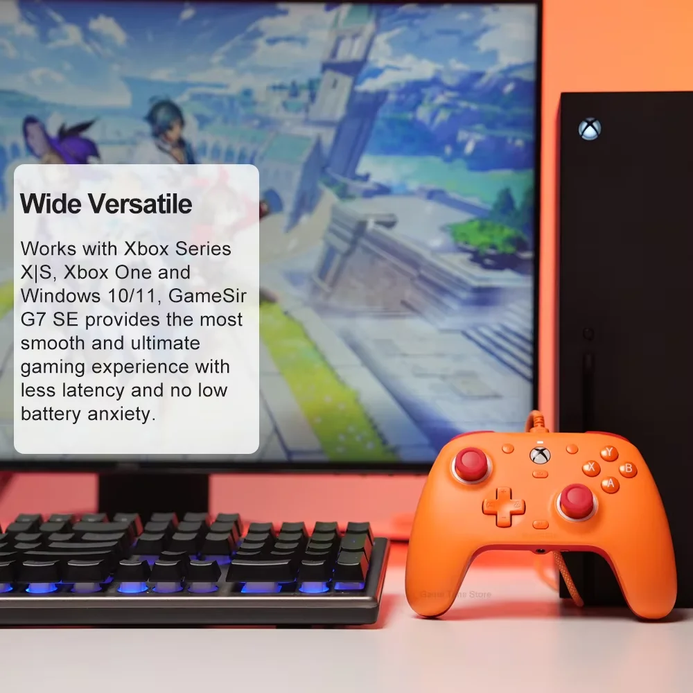 GameSir G7 SE Controller da gioco Xbox Gamepad cablato per Xbox Series X, Xbox Series S, Xbox One, con joystick ad effetto Hall
