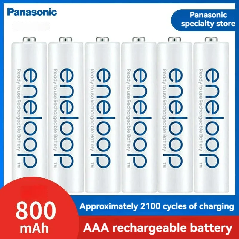 Оригинальная аккумуляторная батарея Panasonic Eneloop AA AAA 1,2 В, 1900 мАч, 800 мАч, предварительно заряженная, nimh, подходит для игрушек-фонариков, камеры