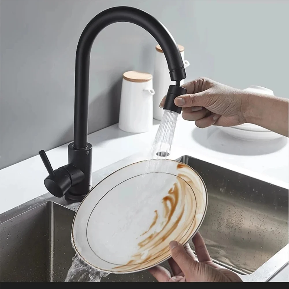 360 °   โรตารีก๊อกน้ําห้องครัวสเปรย์หัวกรองอ่างล้างหน้า Splash PROOF อะแดปเตอร์ 2 โหมดปรับอ่างล้างจานก๊อกน้ํา Aerator