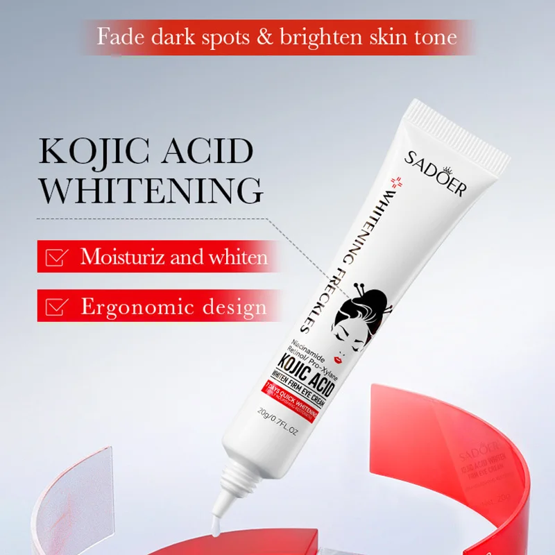 SADOER ácido kójico Retinol crema para ojos anti ojeras eliminar bolsas de ojos hidratante reafirmante belleza ojos productos para el cuidado de la piel