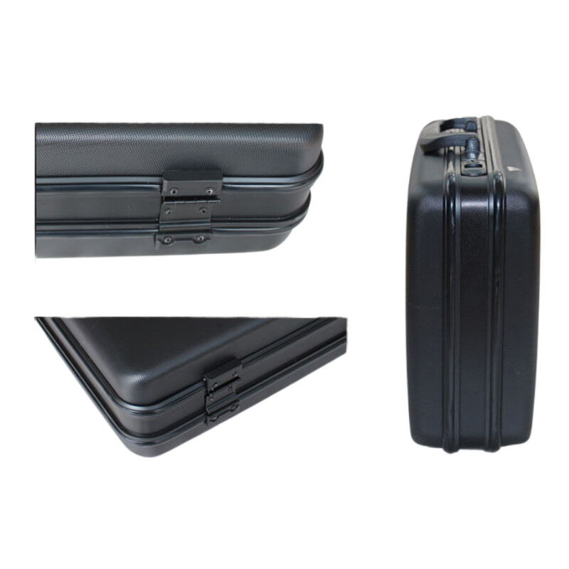 17/19 Inch ABS Security Lock Briefcase - Password Protected Aluminum Frame Laptop Case for Business Travel, Office Organizer