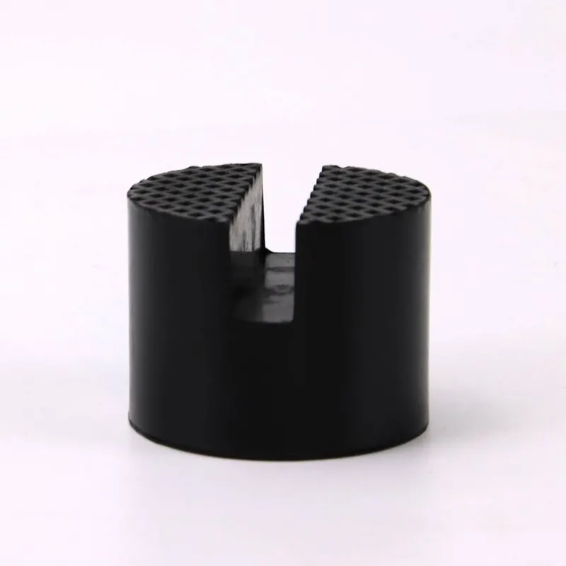 ユニバーサルジャックラバーサポートパッド、耐久性、耐摩耗性、車のスロット付きフレームレール、フロアソケットアダプター、リフティングラバーパッド、1個