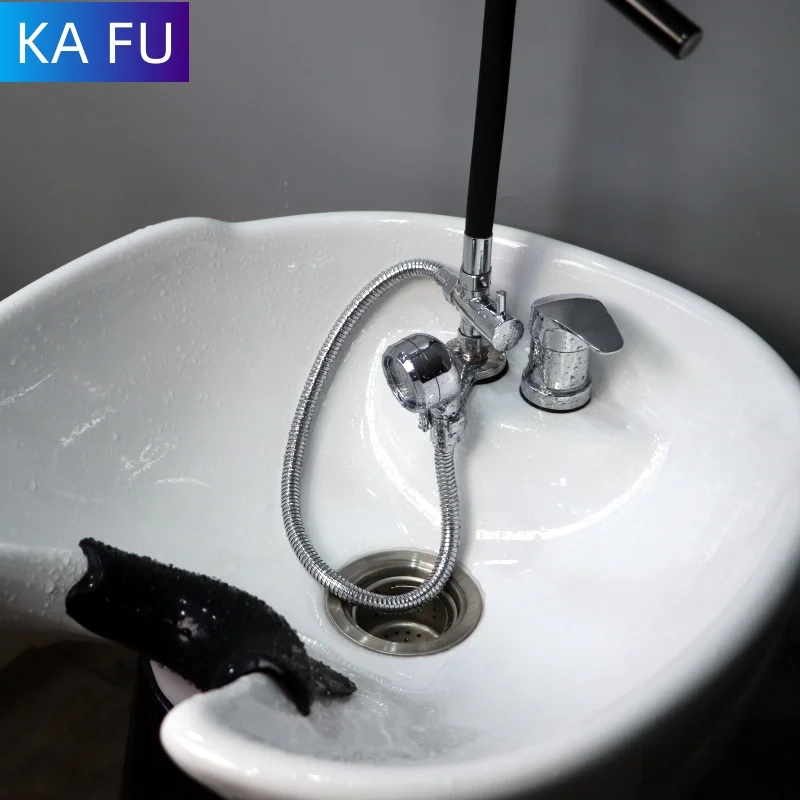 Cabeça de chuveiro spa para shampoo pia torneira cabeça de chuveiro para shampoo cama tigela lavagem salão de beleza estilo cuidados com o couro cabeludo cachoeira ajustável