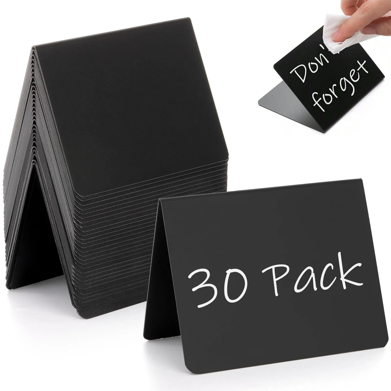 Mini tableau noir réinscriptible, 10 pièces, cartes de siège, étiquettes alimentaires pour affichage de détail, événements spéciaux, Buffet de fête