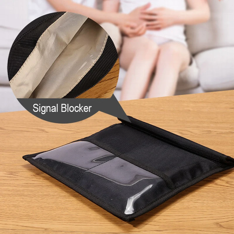 Faraday Bag for Laptop Phones Device Rfid Shielding Blocking Pouch Case Anti-Tracking Car Key Signal Blocker Case