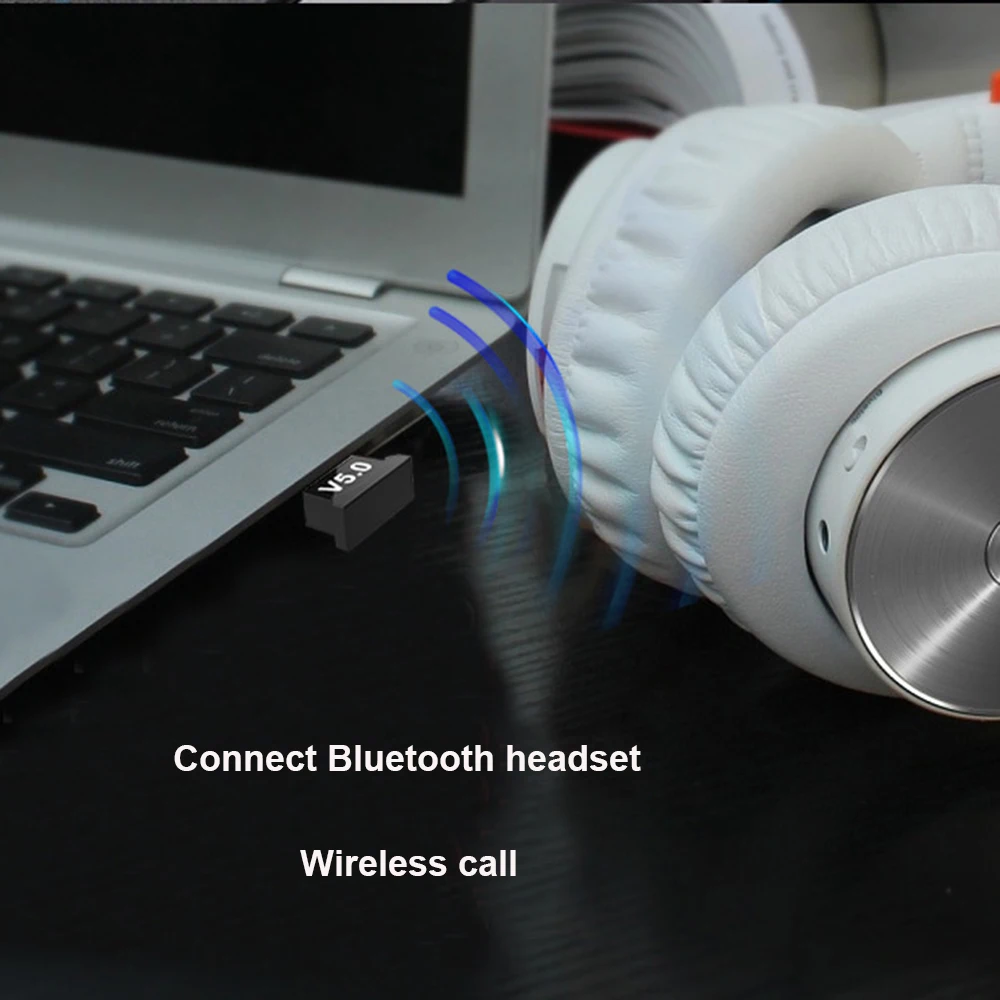 USB Bluetooth-compatible 5.0 Adapter Drive-Free Wireless Audio Transmitter Receiver Fast Speed Dongle For Home Computer PC Lapto