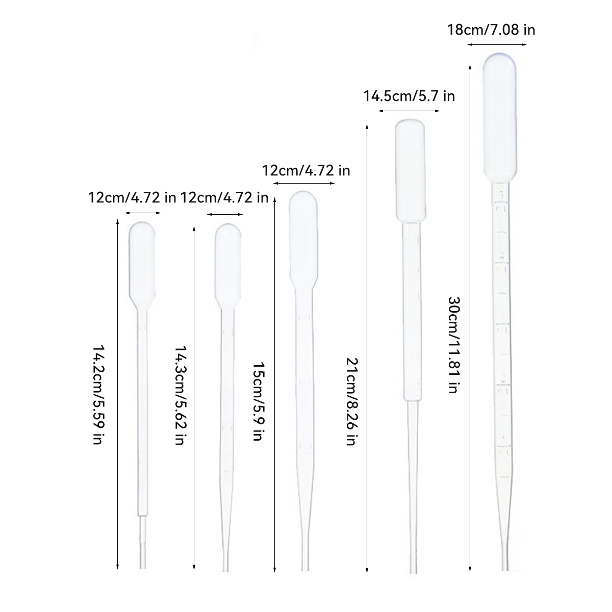 100 Teile/los Labor Pipette 1ml 2ml 3ml 5ml Kunststoff Einweg Messbehälter Flüssigkeit Dropper Ausrüstung stroh Make-Up-Tools
