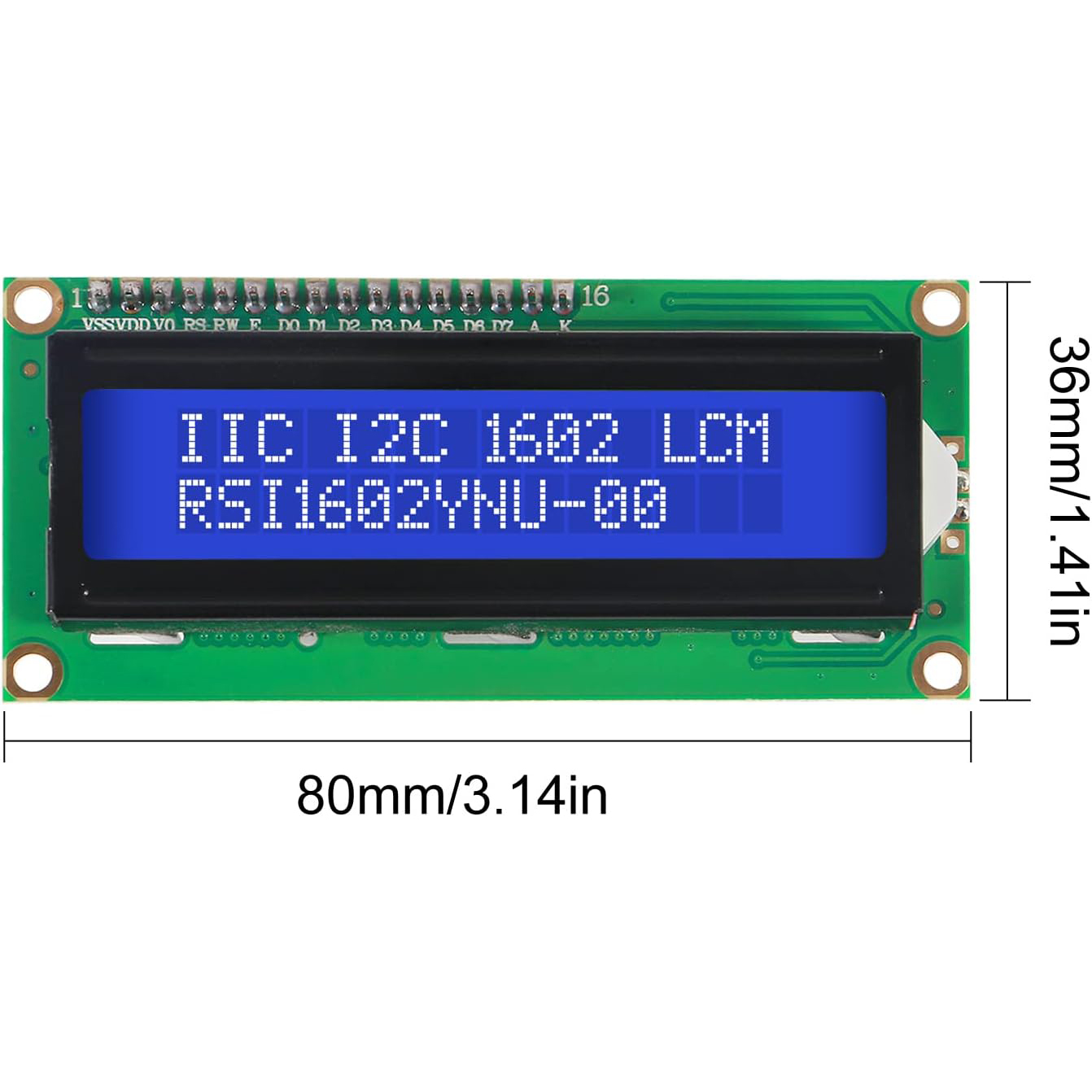 LCD1602 Screen with Backlight LCD Display Module Board 2 x 16 Characters 1602 5v for Ar-duino Duemilanove Robot 1602A UNO R3 MEG
