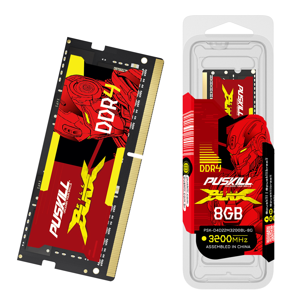 PUSKILL Memória Ram DDR4 8GB 4GB 16GB 2400mhz 2133 2666mhz Sodimm Notebook Memória de laptop de alto desempenho