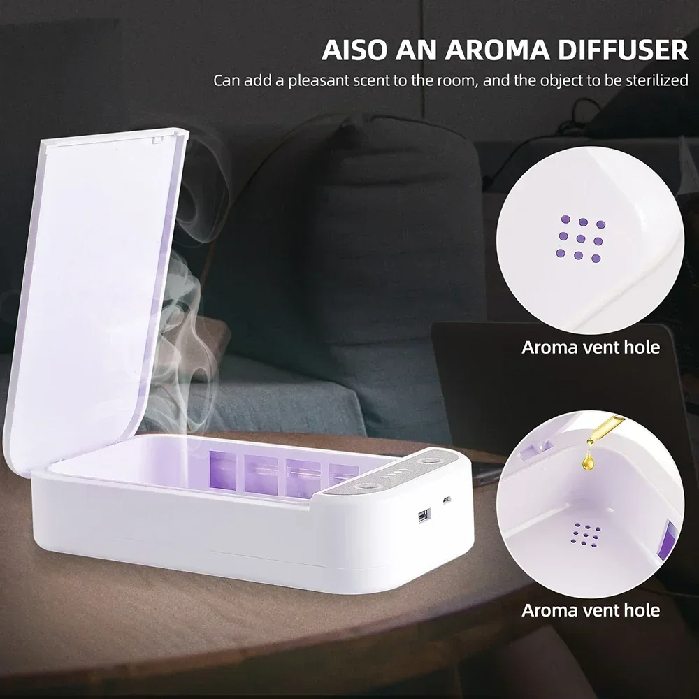 UV Multifunctional Disinfection Instrument Clean Tattoo Pen Eyelash Extension Tools Ozone Sterilization Box With Aromatherapy