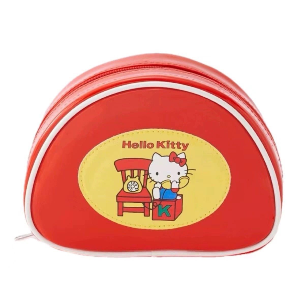 HelloKitty Mini kosmetyczka Przenośna, urocza torba podróżna Kitty o dużej pojemności