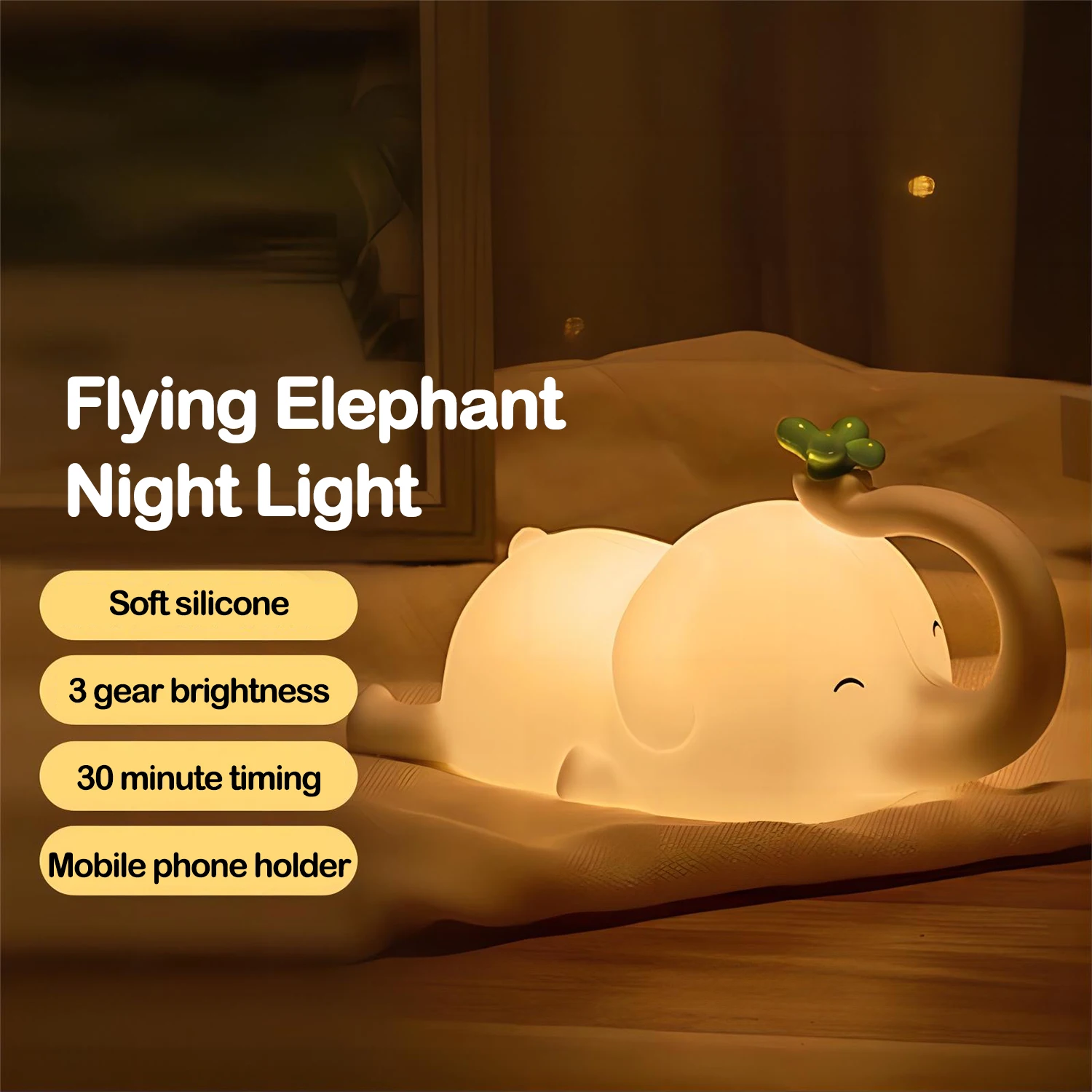 Bonito silicone luzes da noite ovelha dos desenhos animados quarto lâmpada para decoração do quarto das crianças recarregável cronometragem escurecimento sono luz da noite