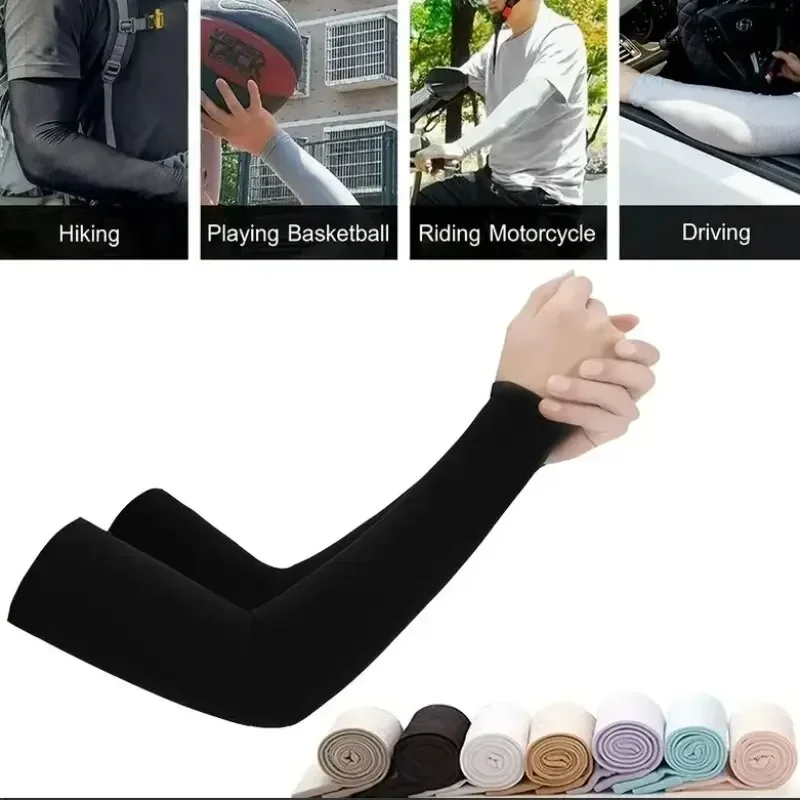 Manguitos de brazo para deportes, calentadores para deportes, protección solar UV para correr, pesca y ciclismo, 1 par