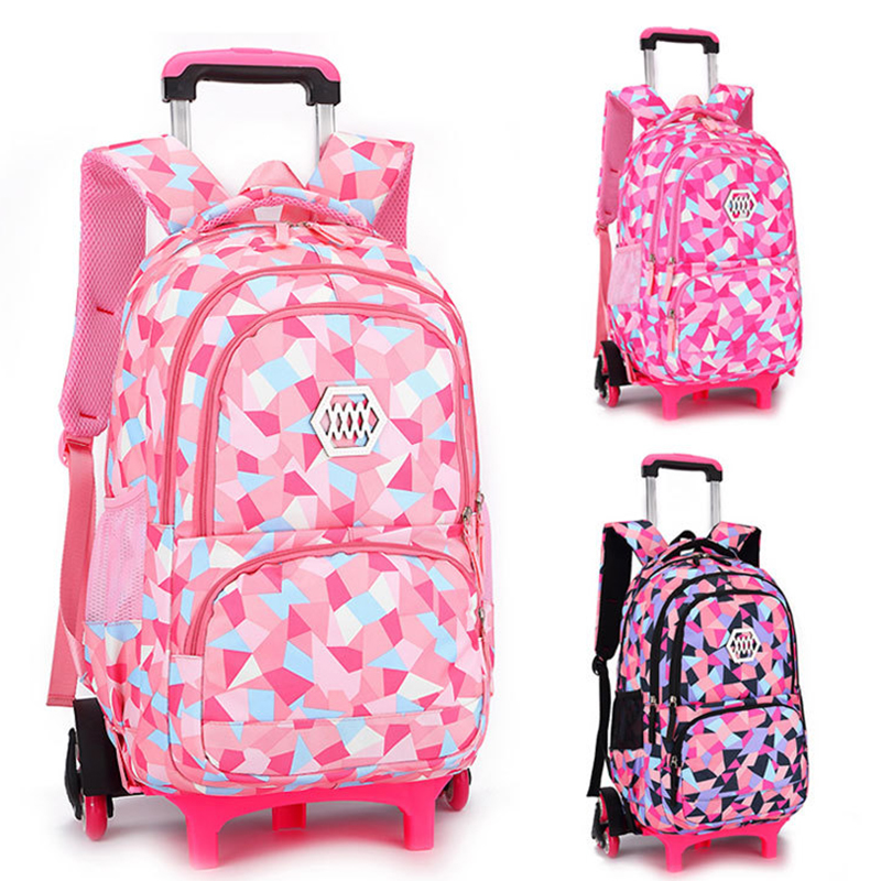 Rolltaschen für Mädchen und Kinder, Reisegepäck, rollende Schultaschen, Trolley-Tasche, Rucksack auf Rollen, Mädchen-Trolley, Schulrucksäcke, Beutel