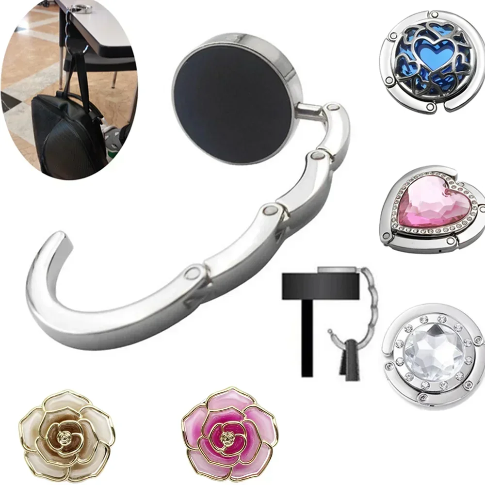 Thời Trang Túi Xách Móc Treo Gấp Móc Giá Đỡ Di Động Khóa Giá Để Bàn Móc Phần Cứng Du Lịch Ngoài Trời Lưu Trữ