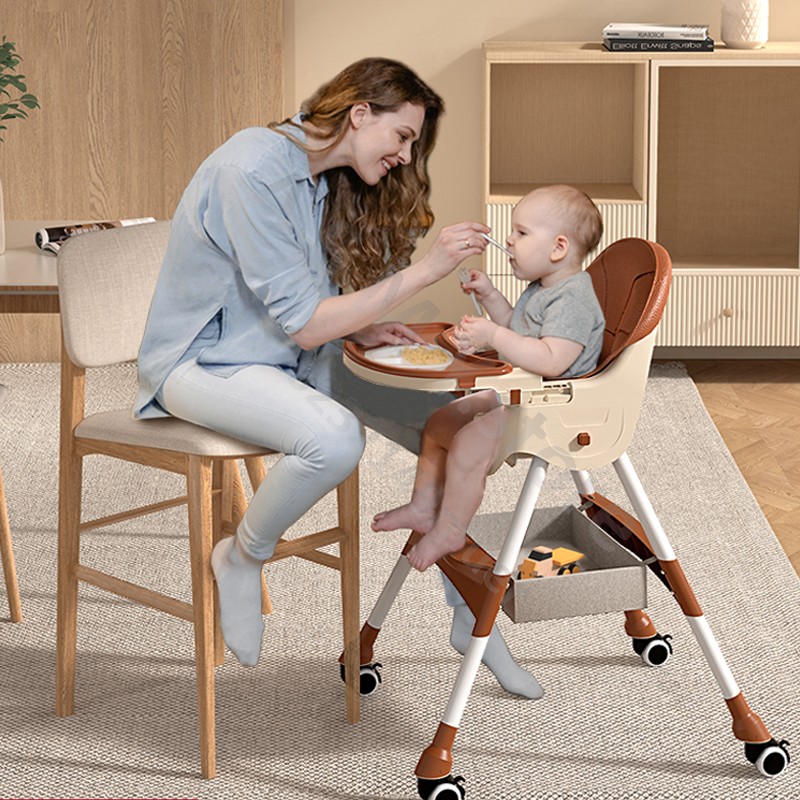 Cadeira de jantar infantil/bebê comendo assento dobrável/ascular multifuncional para bebê aprendendo a sentar cadeira de mesa de jantar