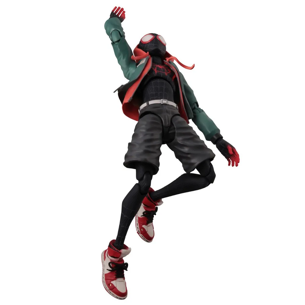 Spiderman: Into the Spider-Verse Miles Morales figura de acción modelo Peter Parker Miles estatuilla juguetes muñeca para niños regalo de juguete