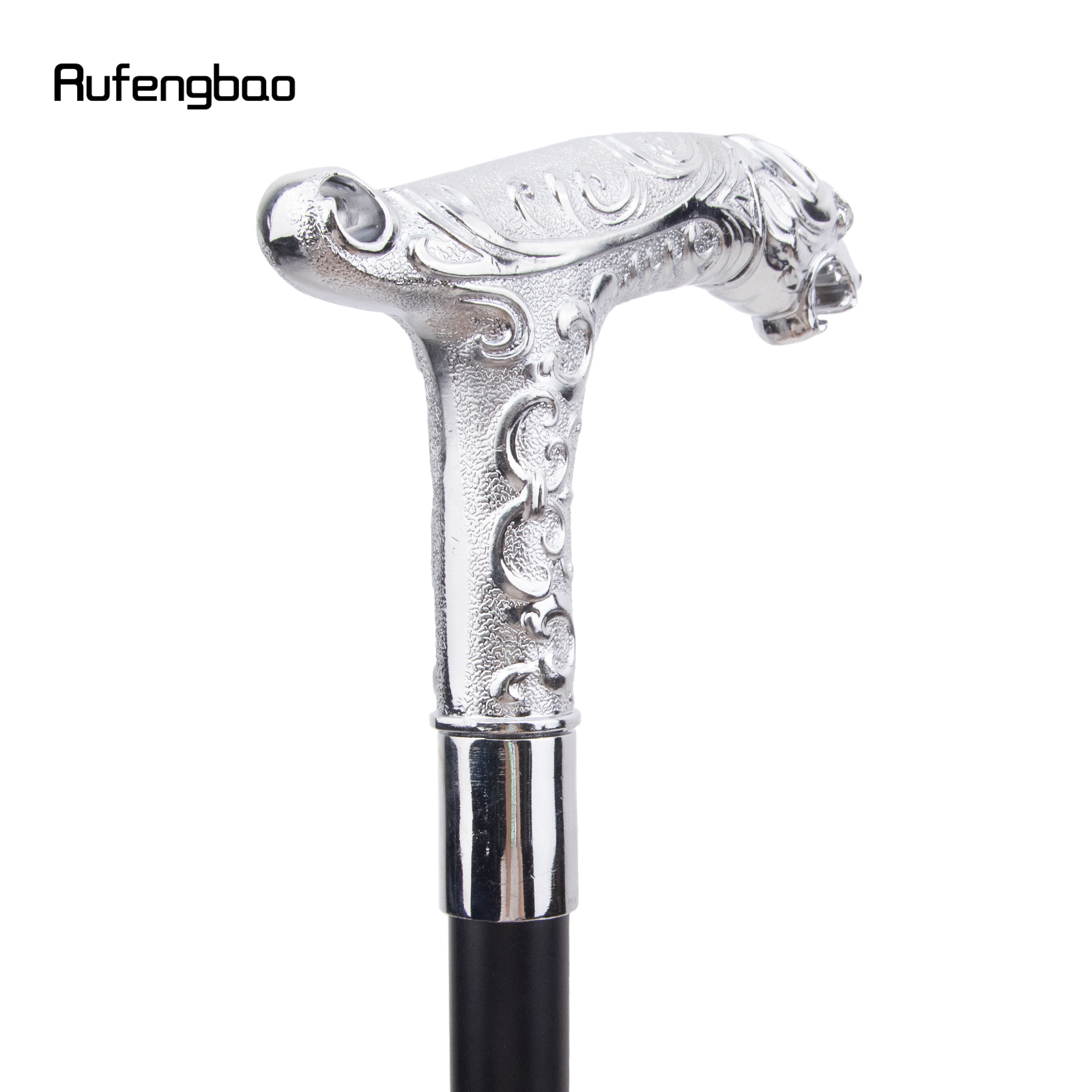 Leopardo branco com cauda moda bengala para festa decorativa bengala elegante botão crosier bengala 93cm