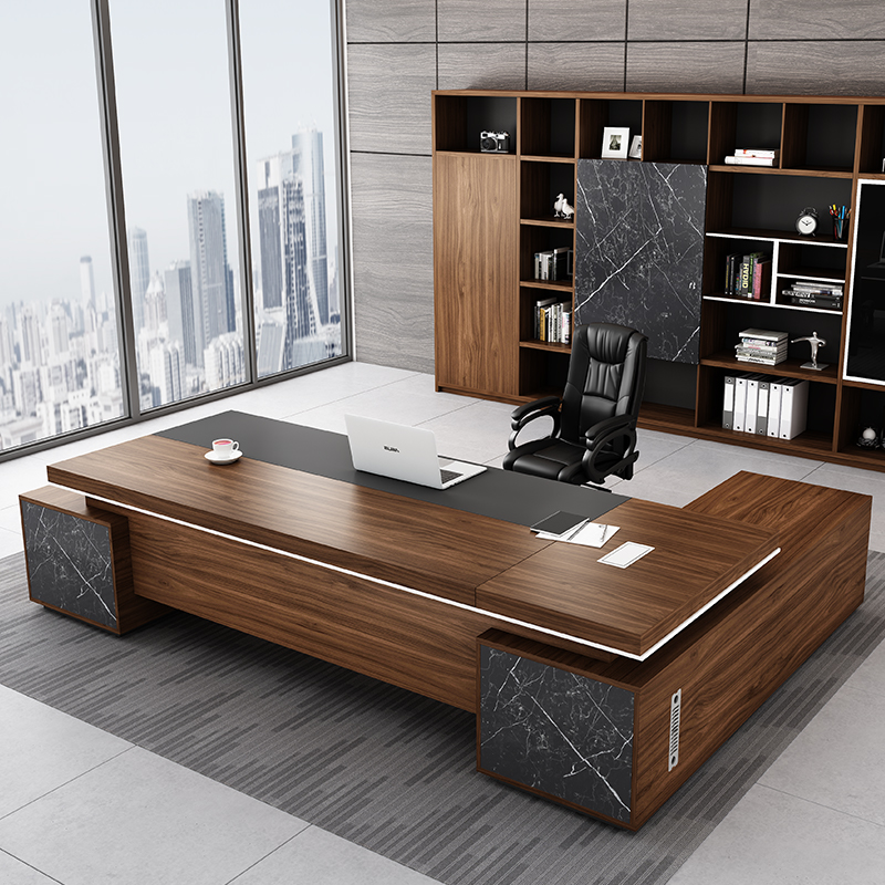 Armário de mesa chefe de luxo vintage europeu personalizado mesas de escritório executivo recepção leitura mesa escritorio móveis de escritório