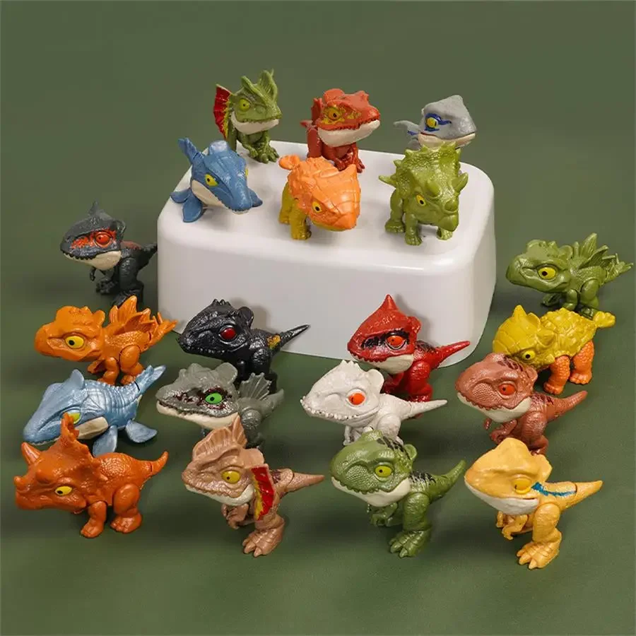 5/10 pçs dinossauros mordendo os dedos articulações móveis tamanho simulação dinossauro modelo brinquedos crianças brinquedos educativos crianças natal